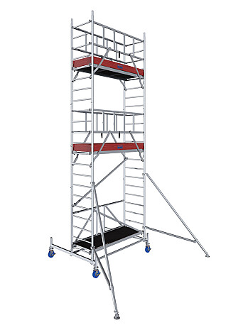 KRAUSE Rusztowanie aluminiowe PROTEC XS wys.rob. 6,80m | system GUARDMATIC